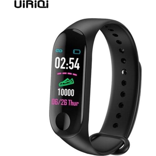 UiRiQi Fitness Smart Bracelet Bluetooth Activity Tracker With Heart Rate Monitor Colorful Touch Screen Smart Wristband PK M3