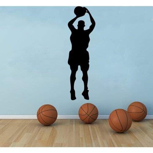 Basketball Player Vinyl Decal Sticker For Boy Room Wall Decor