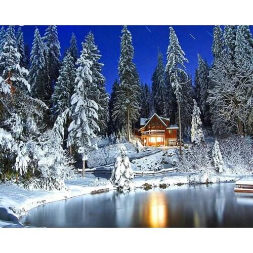 Y03080 11CT/14CT/18CT/25CT/28CT tree patterns Counted Cross Stitch DIY Cross Stitch Kits Embroidery Needlework Sets