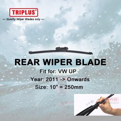 Rear Wiper Blade for VW UP (2011-Onwards) 1pc 10" 250mm,Rear Windscreen Wipers,for Back Window Windshield Blades