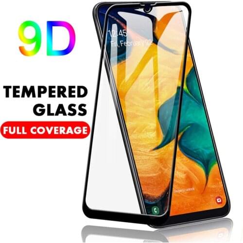 9D Glue Glass for Samsung Galaxy A20e A2 Core A60 A70 A80 A90 Protective Glass for Samsung A50 A40 A30 A20 A10 Tempered Glass