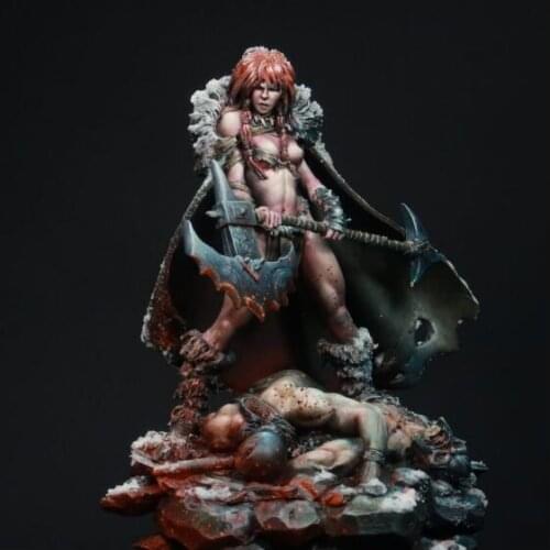 1/24 Resin Figure Building Kit Girl with base