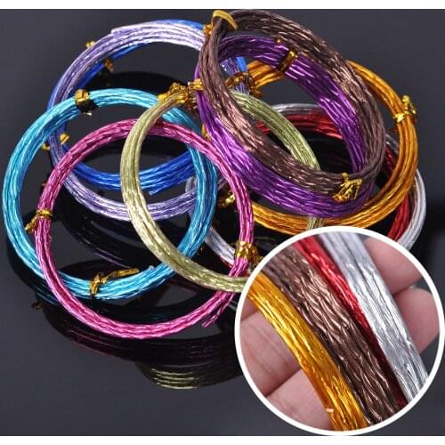 2Meters/roll 2mm Embossing Soft Metal Aluminum Crafts Wire Cord DIY Jewelry