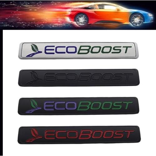 3D Premium Ecoboost Engine car Fender trunk Rear Bonnet Decal Emblem Badge Sticker for Kuga Escape Mondeo Edge Ecosport S-MAX