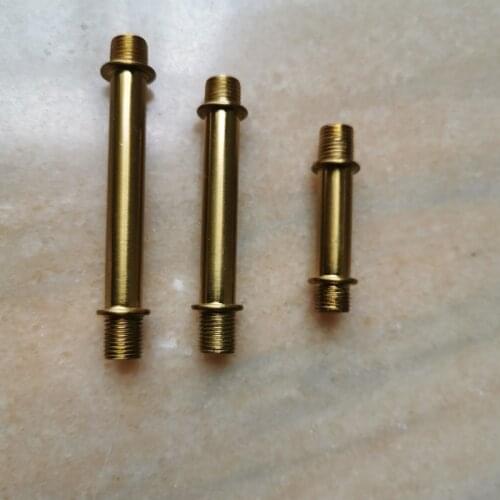 4pieces/lot Retro Vintage M10*1mm antique brass hollow tube with double ring head E27 Socket Holder Droplight Extension Rod