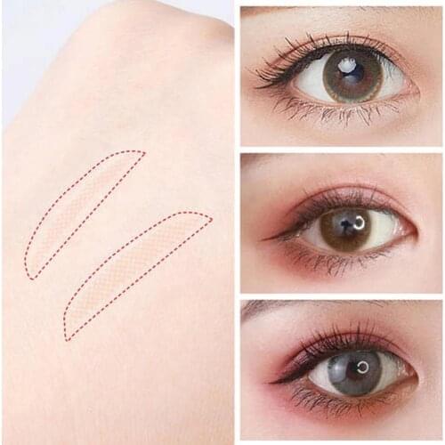 42/48Pcs Invisible Double-fold Eyelid Tape Lace Fiber Transparent Sticker Big Makeup Beauty Tool Eyelid Self-adhesive eyes A2C8