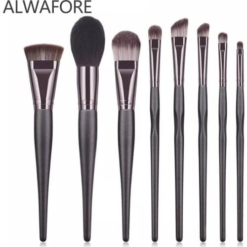 8PCS Foundation Cosmetic Eyebrow Eyeshadow Powder Brush Makeup Brushes Set Professional Tools Brochas Maquillaje