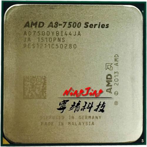 AMD A8-Series A8-7500 A8 7500 3.0GHz Quad-Core Quad-Thread CPU Processor AD7500YBI44JA Socket FM2+ 10pcs/Lot