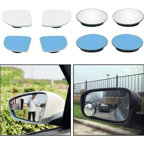 Set of 2 Pieces Rear View HD Glass Car Blind Spot Mirrors Rearview Convex Side Mirrors