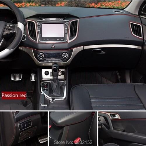 Car Styling Interior Decorative Thread Sticker Decoration Strip Accessories for Lada kalina granta priora niva largus samara