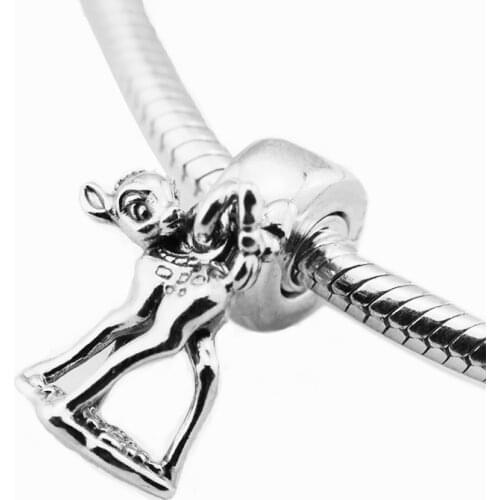 Beads For Jewelry Making Bambi Dangle Charm Fits European Charms Bracelets Woman DIY Sterling Silver Jewelry