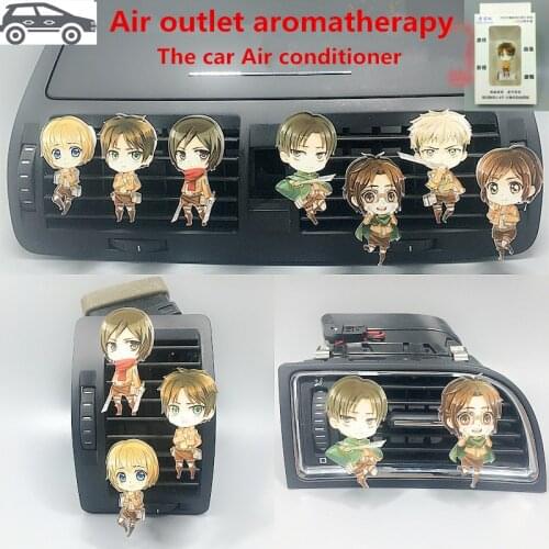 Attack on Titan anime action figure prefect quality acrylic Air outlet aromatherapy home decoration