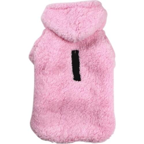 Fleece Dog Clothes Soft Winter Warm Lamb Wool Pet Zip Jacket For Dog Coat Overalls For Small Dogs Windproof Pet Clothing