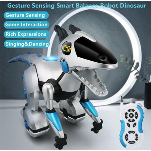 Intelligent Balance Remote Control Dinosaur Gesture Induction Game Interaction Flashing Eyes Sing&Dancing Electric Robot RC Toy