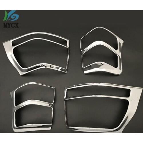 For toyota prado Fj150 FJ 150 accessories ABS chrome design rear lamp cover trim fit for fj150 10-13 tail light cover lamp hood