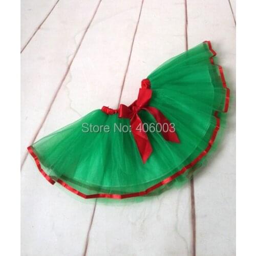 Wholesale Ribbon Tutu Skirt Kids Girl Ballet Tull Skirts Children Christmas Tutu Skirt Free Shipping