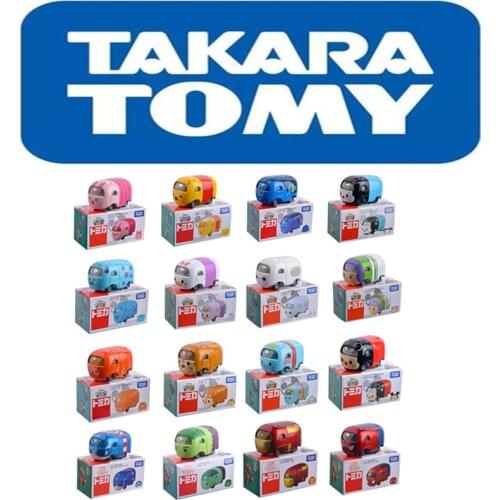 Original Box Takara Tomy Marvel Mickey Mouse Spider-Man Captain America 1:64 Alloy Car Alloy Toys Car Children Birthday Gift Toy