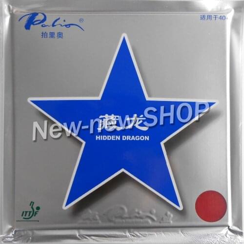 Palio Hidden Dragon 40+ (Non-Tacky) Pips-in Table Tennis Rubber With GL Sponge