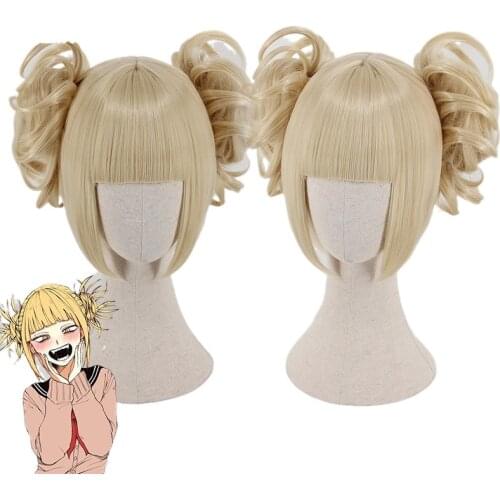 Toga Himiko Wig Boku No Hero Academia Cosplay Curly Synthetic Hair Himiko Toga Cosplay