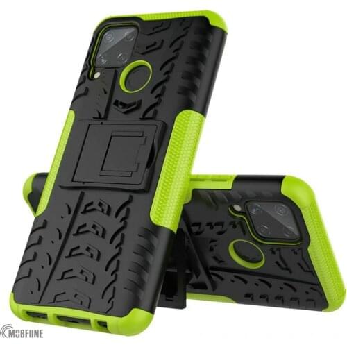 ShockProof Rugged 2 in 1 Armor Case For OPPO Realme C11 11 c12 c15 Stand Soft Cover on Realme C15 15 C12 C11 Fundas Shell Cases