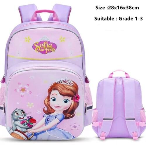 Disney Sofia school bags for girls princess backpack large capacity water proof primary student shoulder bags girl gift Mochilas