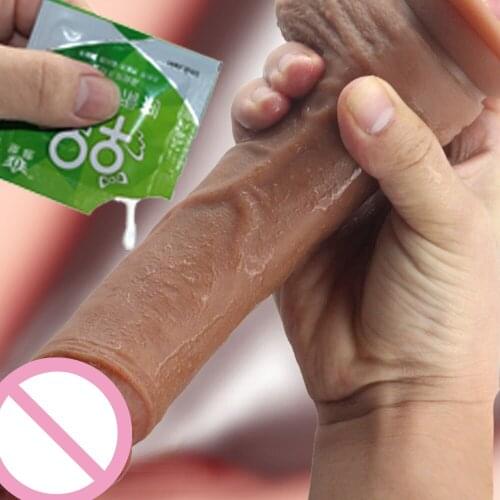 Silicone Realistic Dildo Sex Toys for Adult Women Lesbian Couples Penis Suction Cup Big Masturbator Erotic Dildos Panties Shop