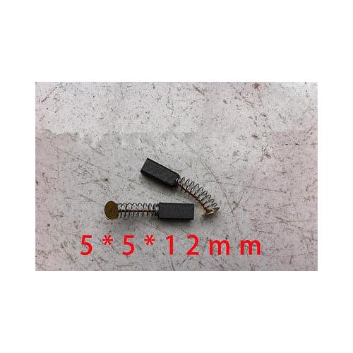 10pcs Electric Drill Replacement 1/2"x1/5"x1/5" Carbon Brushes 5x5x12mm