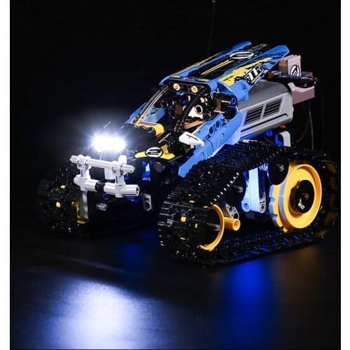 LED Lighting Kit for 42095 Technic Remote Controlled Stunt Racer (Only LED Light, No Block Kit)