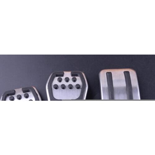 Brake Gas Accelerator Clutch Foot Pedal Covers Pad Non-Slip Manual Fit for Ford Focus 2 MK2 Focus 3 MK3 2012-2014 2015 2016