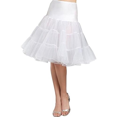 Womens 50S Vintage Tulle Petticoat Half Slip Tutu Underskirt 2023