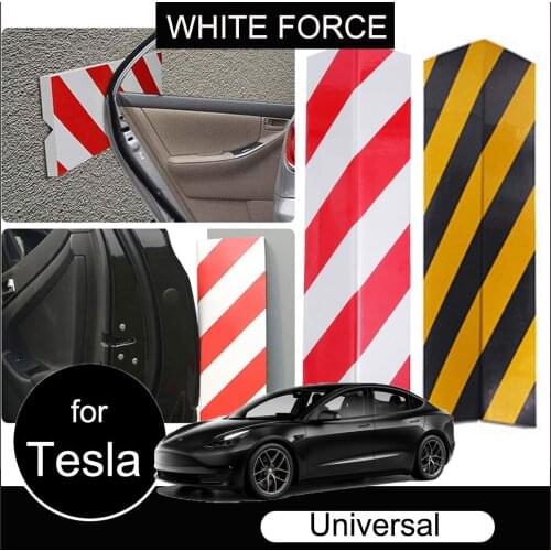 For Tesla Protector Foam Car Door Bumper Protection Exterior Anti Scratch Adhesive Foam Warning Sign Parking Garage Protector