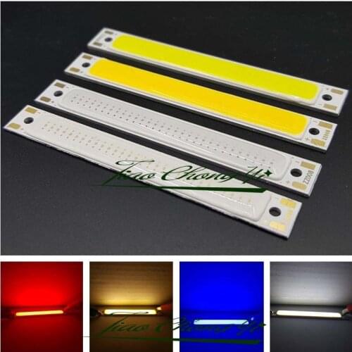 10pcs 3v 3w L60x8mm red light blue light cold white cob led module 70lm COB strip