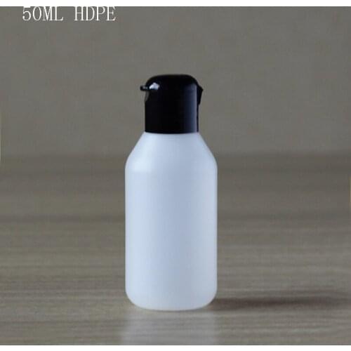 100pcs Shampoo Travel Size Plastic Bottles,50ml HDPE Plastic Shampoo Bottle Size, Essential Oil Vials Travel Shampoo Bottle 50ml