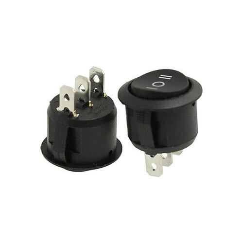 20pcs x ON/OFF/ON 3 Position SPDT Round Boat Rocker Switch 6A/250V 10A/125V AC