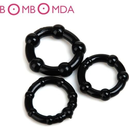 3pcs Time Delay Penis Rings Cock Rings Delay Ejaculation Penis Rings Adult Sex Toys