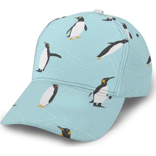 CINESSD Cute Penguin With Ice Baseball Cap Fashion Men Hat Cap Summer Dad Hat Male Sports Hat