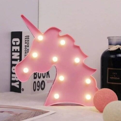 Decorative Led Light Unicorn Night Light Pink