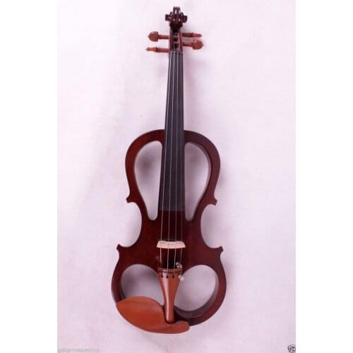 Violin Electric Violin Silent Nice Sound Solid wood White Yellow Blue 4/4 #5