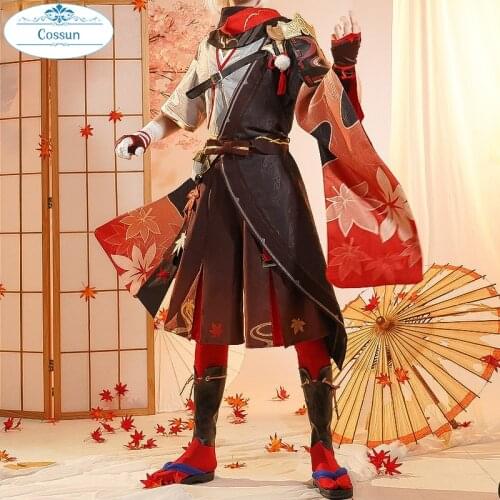 Anime Genshin Impact Kiryu Kazuha Cosplay Costume Gorgeous Game Suit Uniform Halloween Carnival Party Outfit For Men 2021 NEW