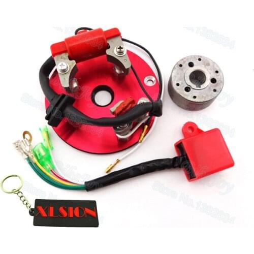 Red Racing Magneto Stator Rotor Ignition CDI Box For Chinese Lifan YX 110cc 125cc 140cc Engine Pit Dirt Motor Bike