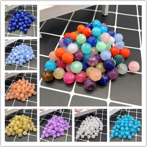 12 14 mm Imitation Natural Stone Round Section Acrylic Beads Clouds Effect Beads For Jewelry Makeing Bracelet DIY Accessory