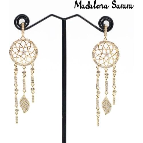 MADALENA SARARA 2021 Fashion Spring Irregular Personality Dangle Women Copper Earrings MD-S855052