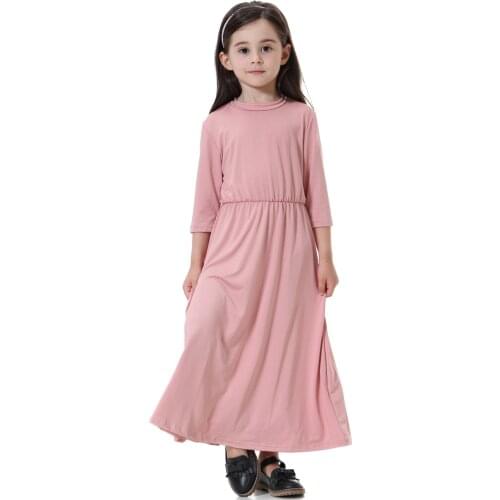 Muslim Girls' Long Dress Muslim Sets Hijab Muslim Clothing Sets Abaya Dubai Turkey Muslim Hijab Dress