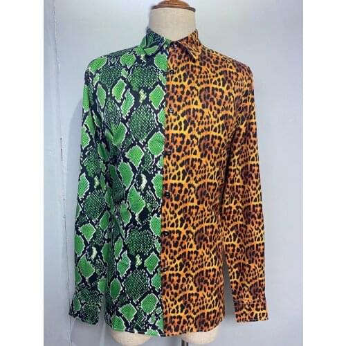 W1367 Fashion Mens Shirts 2021 Runway Luxury famous Brand European Design party style Mens Clothing