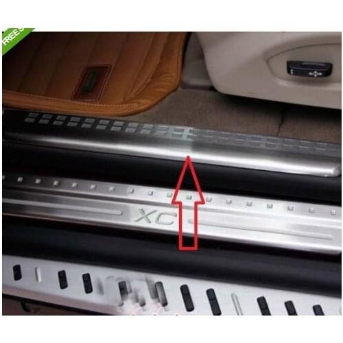 Stainless steel inside door sill scuff plate for VOLVO XC60 2010 2011 2012 2013