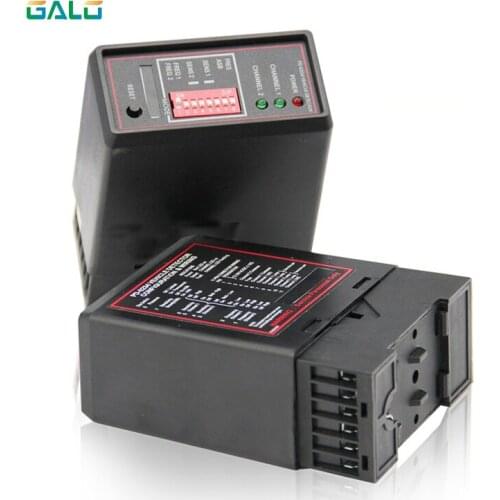 PD232 two channel Vehicle loop detector for door opener,car parking management(barrier gate&ticket box),detect direction of car