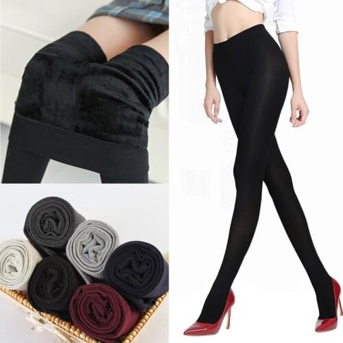 Sexy Tights Women Stockings Autumn Winter Thick Warm Pantyhose Thick Velvet Knitted Trousers Stretch Warm Tights Stocking