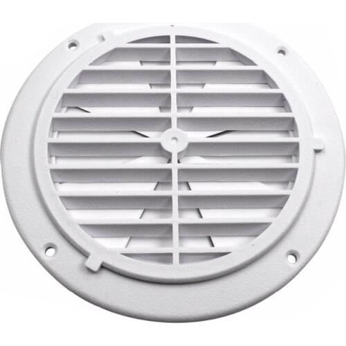 RV Yachts Boats Plastic Round Air Vents Louver Exhaust Fans White