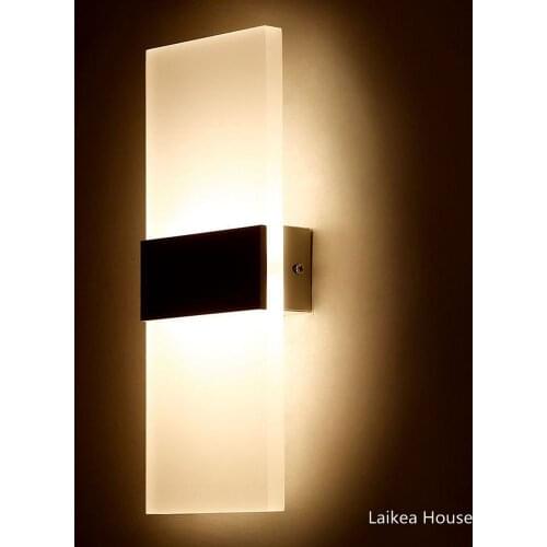 Modern LED Wall Lamp AC85-265V LED Wall Light 3W 6W 12W Bedroom Bedside Light Living Room Wall Lamp For Hallway Corridor Decor