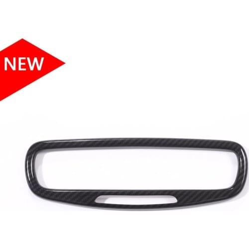Carbon Fiber ABS For Maserati Levante 2016 For Ghibli For Quattroporte 2017 Car Interior Rearview Mirror Frame Trim Accessories